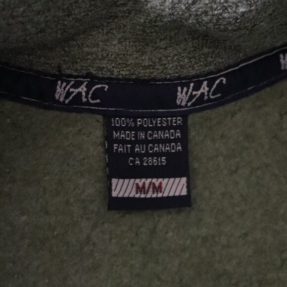 WAC Mens Green‎ Sz M Fleece 1/4 Zip Pullover Comfy Outdoor Winter Sweater - Picture 11 of 11